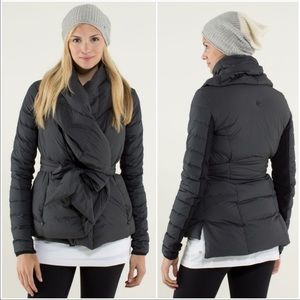 Lululemon Enfold Wrap Puffy Jacket Black Coal